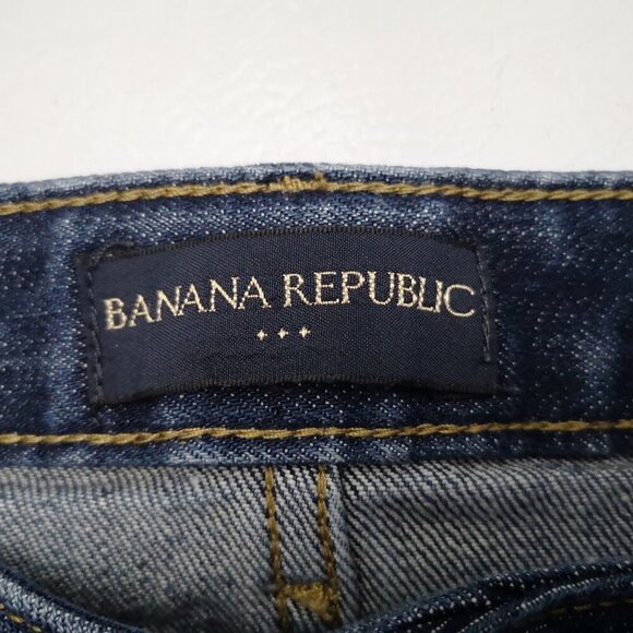 Banana Republic Factory Ladies Medium Wash Flare Leg Blue Jeans - Picture 3 of 13